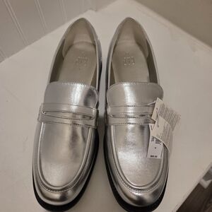 Silver Women's Loafers
